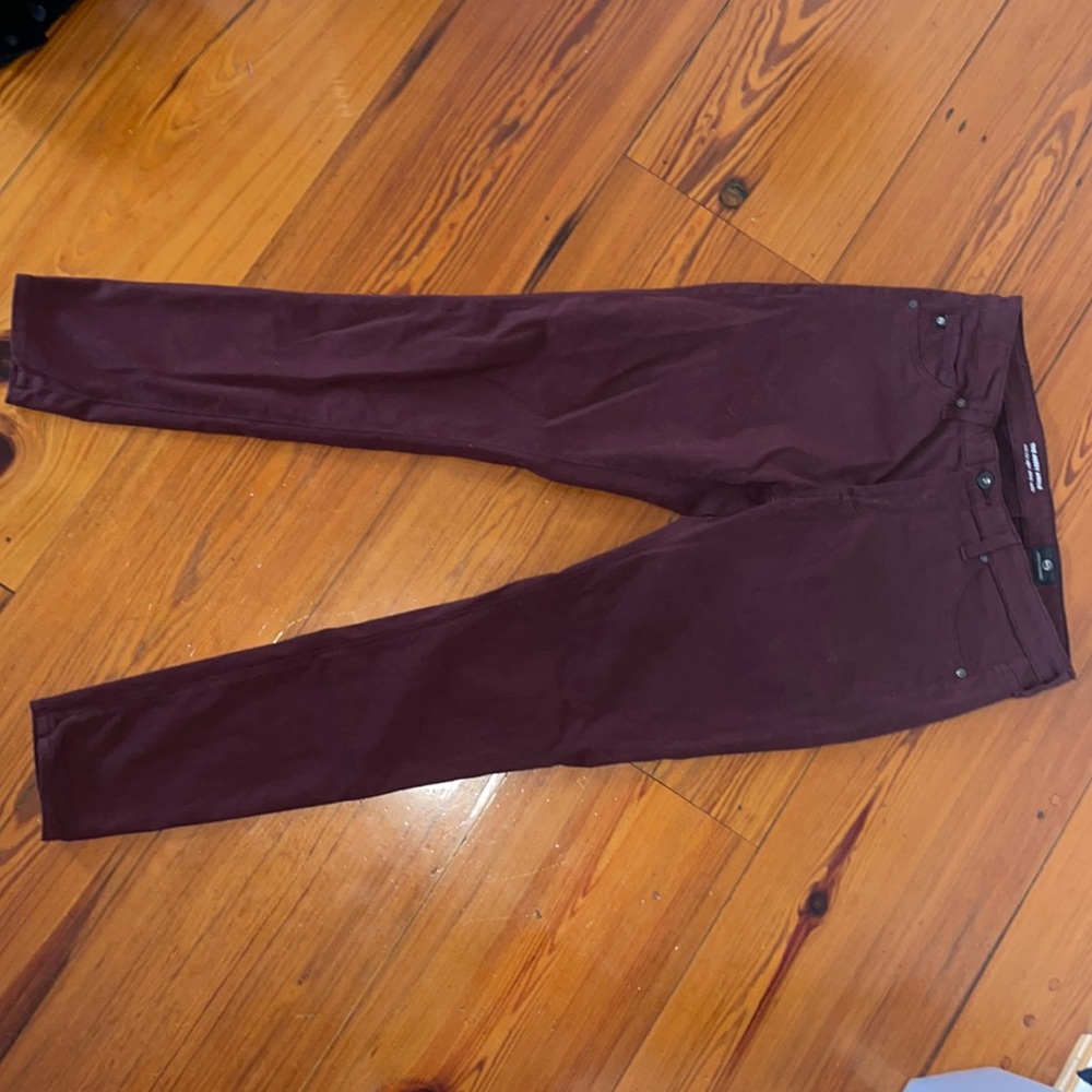 AG The Abbey Ankle - Sateen Burgundy/Maroon